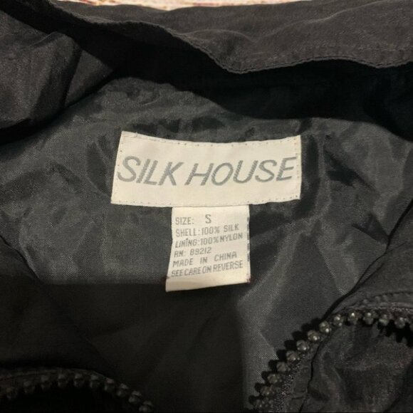 Vintage Silk House Black Fringe Jacket - Picture 4 of 14